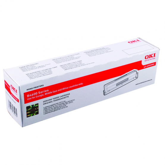 Oki 43502002 Black Original Toner Cartridge - High Capacity (43502002) 